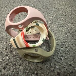 Set of Three Silicone Watch Bands